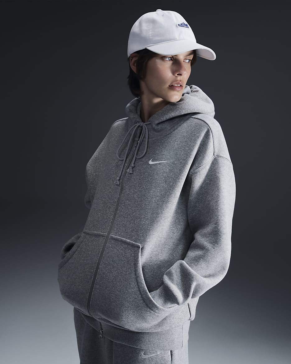 Dark grey nike hoodie womens on sale